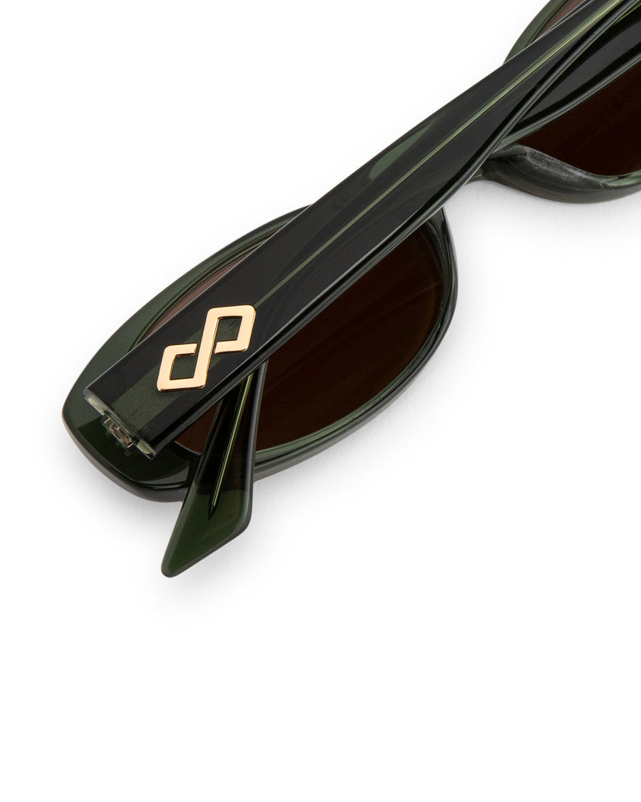 Rio Sunglasses - Brown on Olive