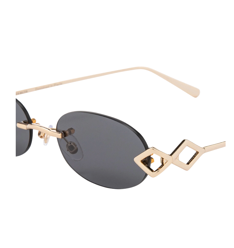 Cleo Sunglasses - Black on Gold