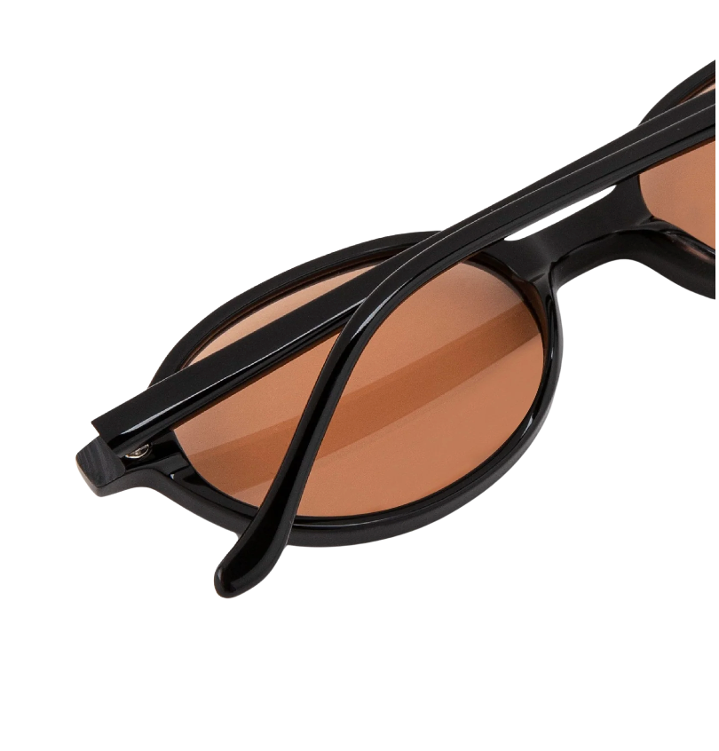 Noor Sunglasses - Orange on Black