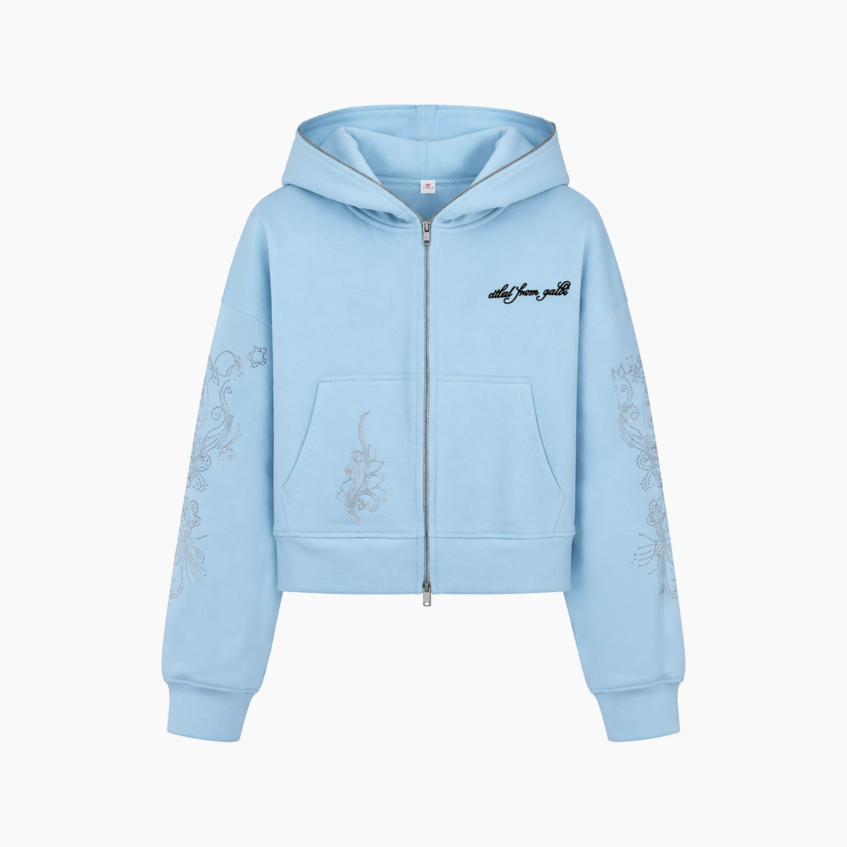 Baya Rhinestones Zip Hoodie