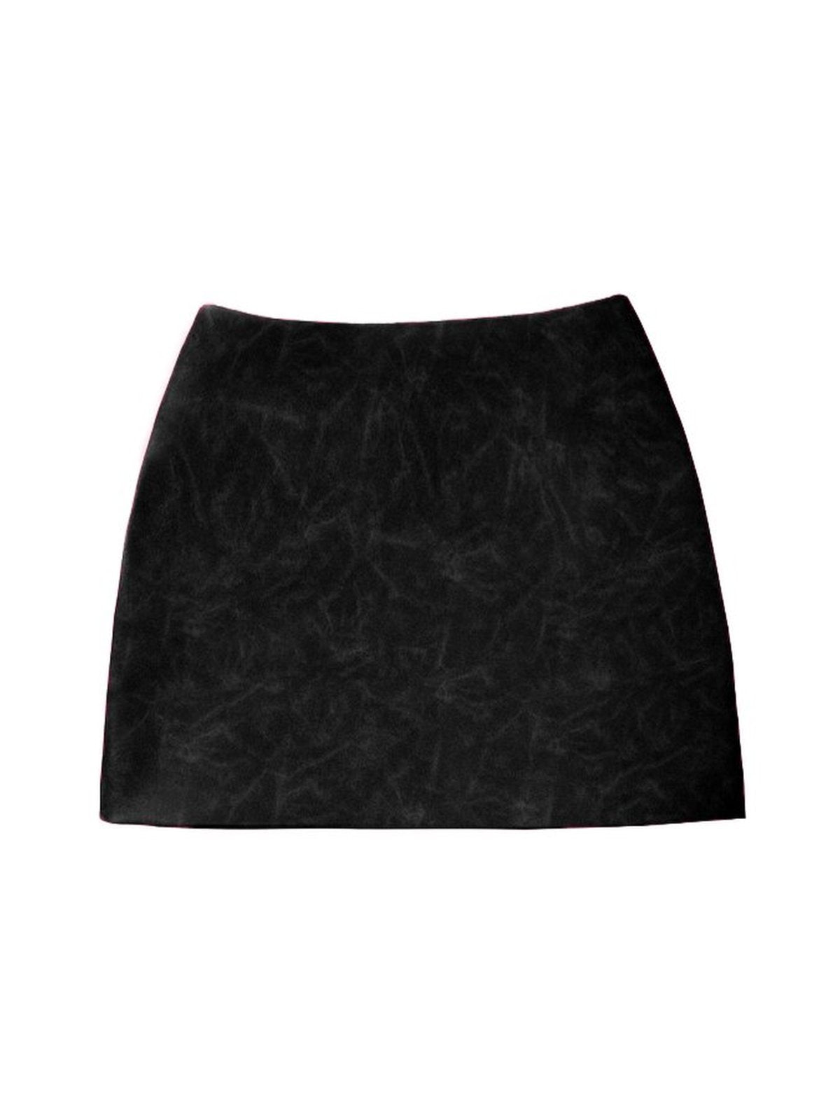 Black Leather Mini Skirt