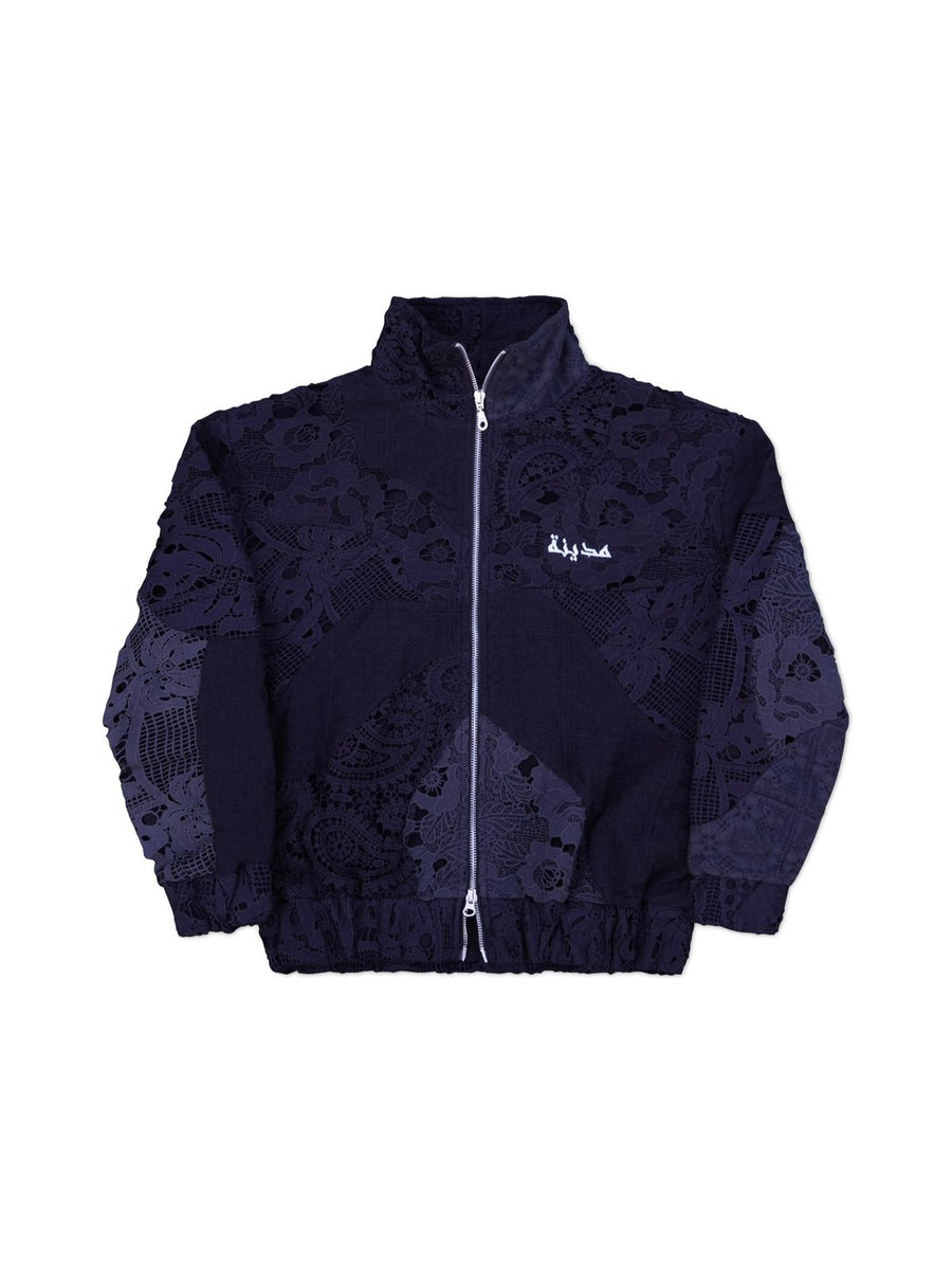 Patchwork Crochet Track Jacket