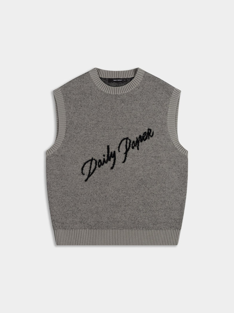 Desert Sage Script Logo Knit Vest