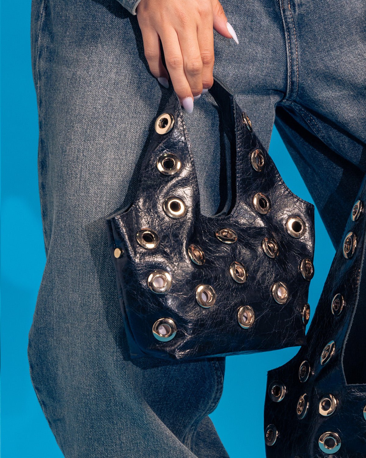 Mini Urban Stud Bag — Black