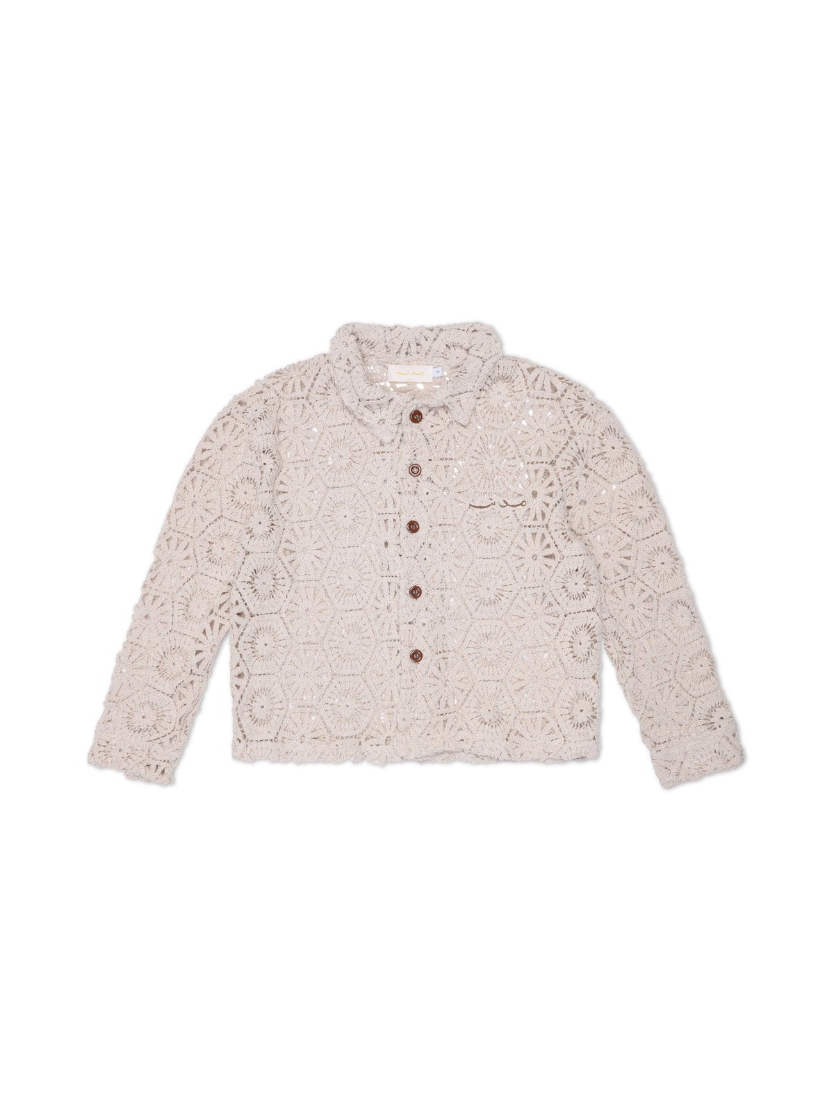 OG Long Sleeve Crochet Shirt
