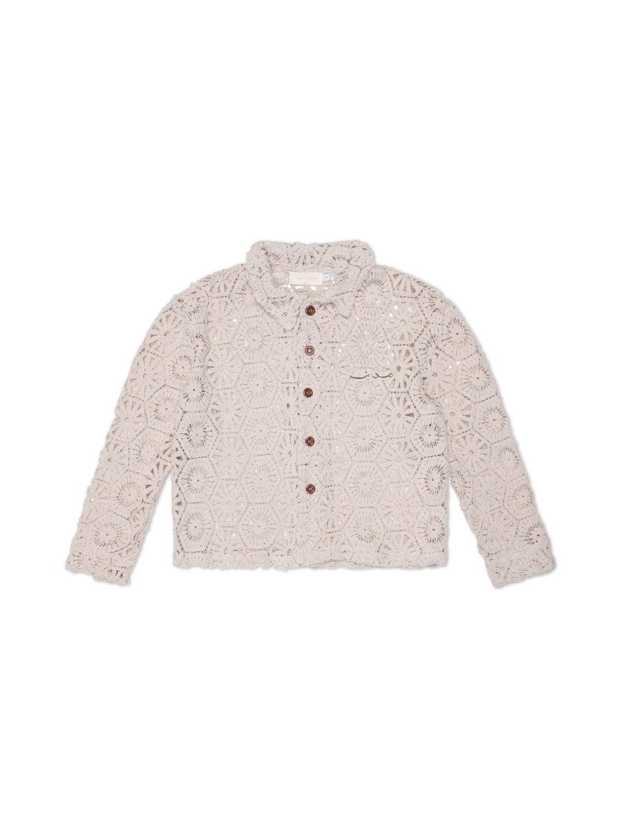 OG Long Sleeve Crochet Shirt