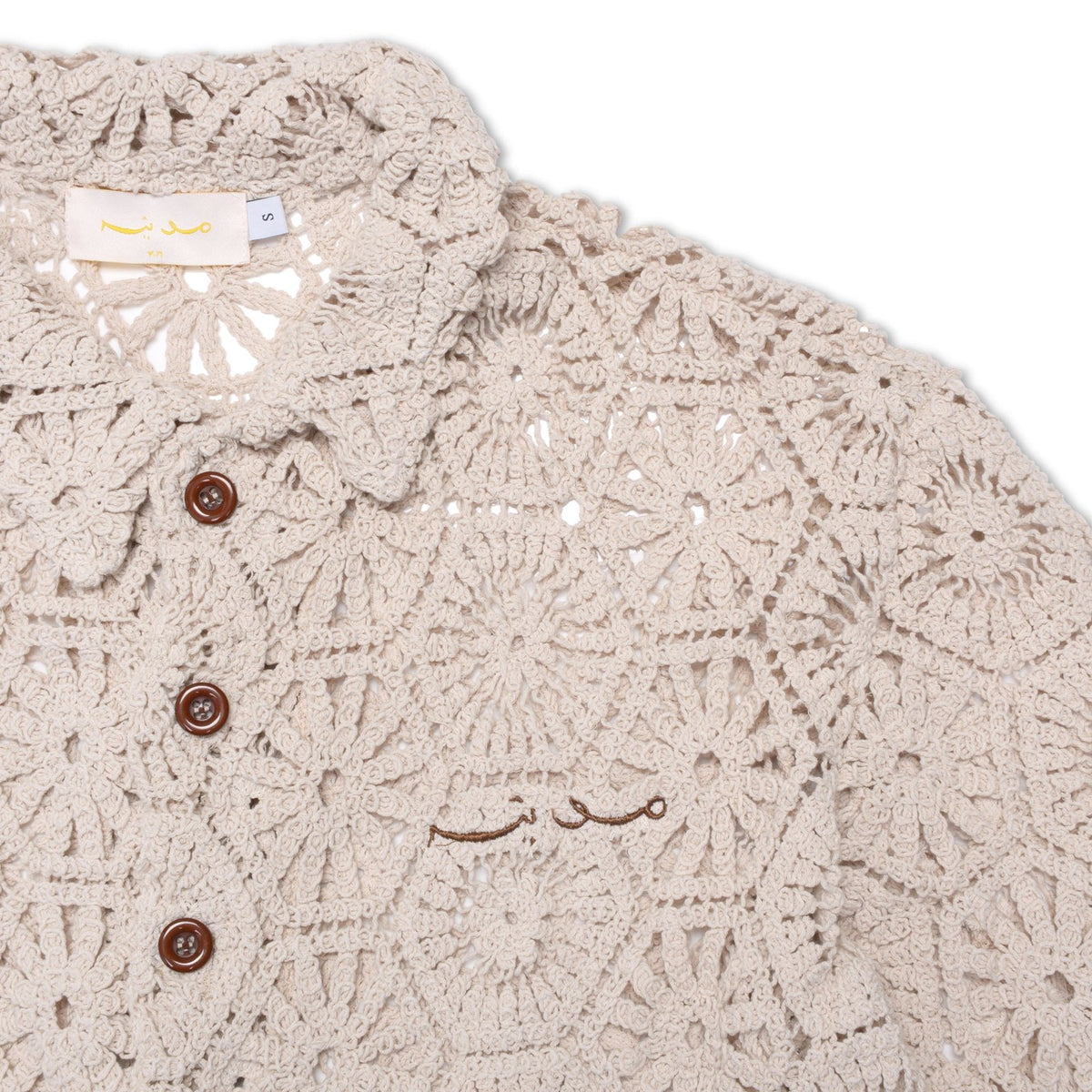 OG Long Sleeve Crochet Shirt