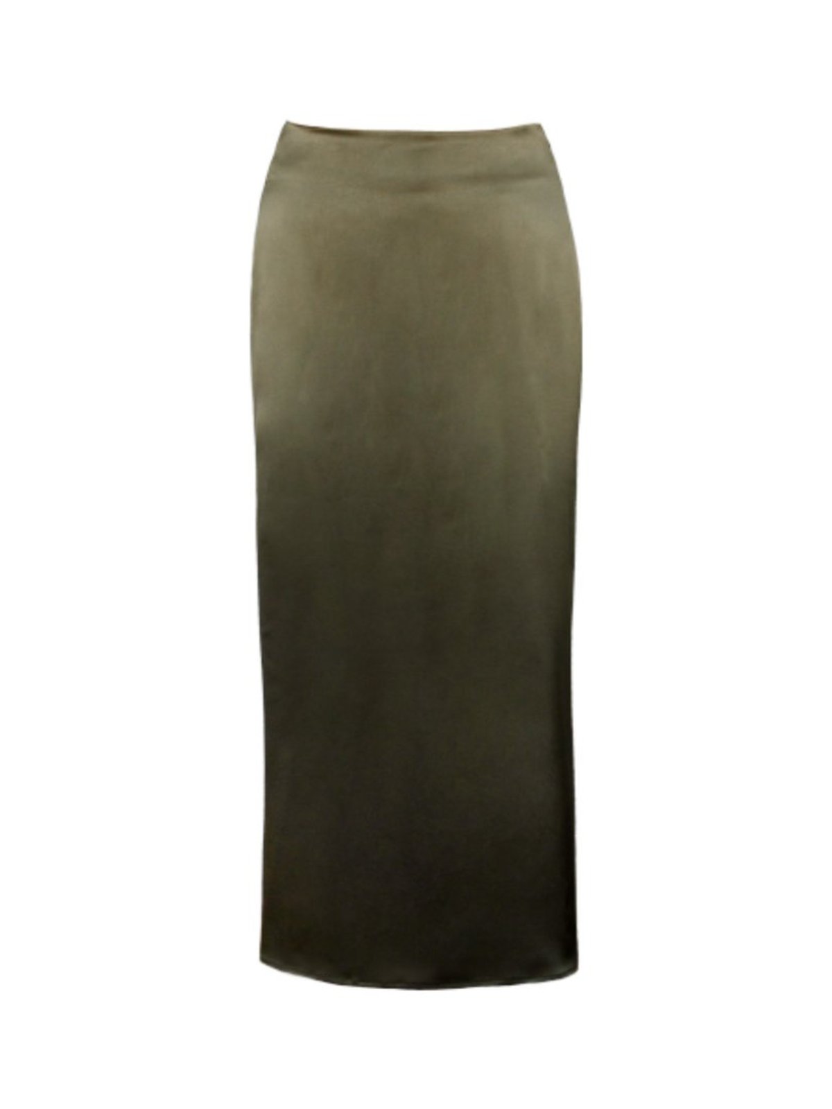 Olive Green Satin Skirt