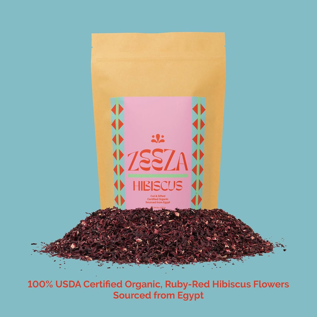 Organic Egyptian Hibiscus Leaves - 8oz
