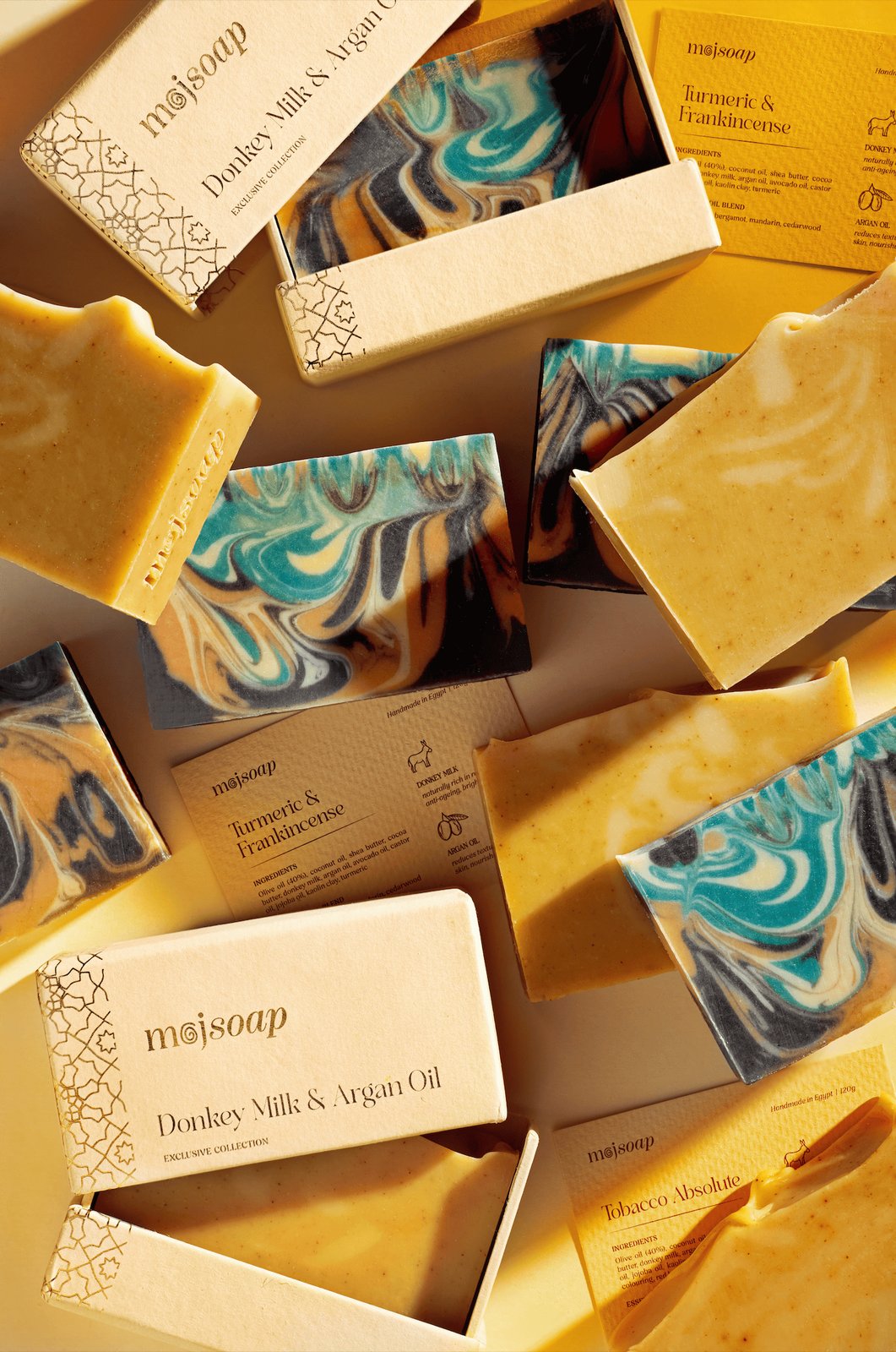 Turmeric & Frankincense Soap with Donkey Milk & Argan Oil