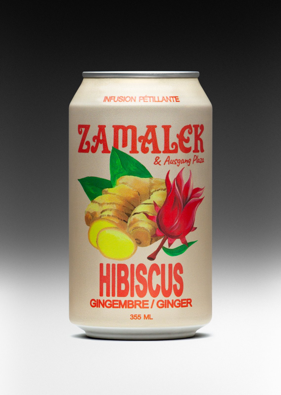 Zamalek Hibiscus Ginger (355ml can)